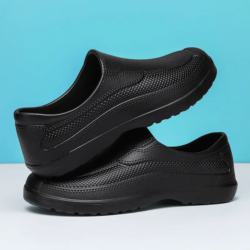 Waterproof Food-Grade Shoes Outdoor Work Safety Shoes, Waterproof and Wear-Resistant, Ultra-Light Slip-On Rain Shoes, Work Shoes