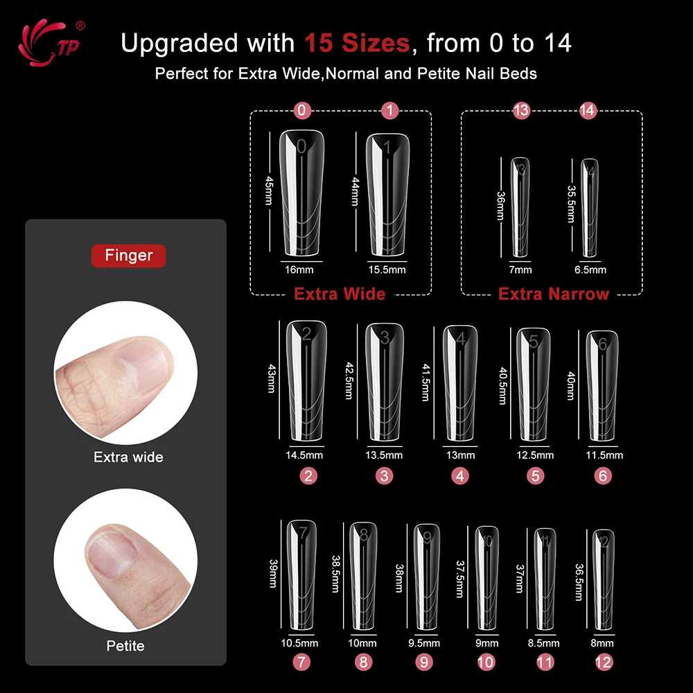 TP 150Pcs/box Nail Dual Forms Acrylic Poly Gel UV Quick Building Molds - Image 5