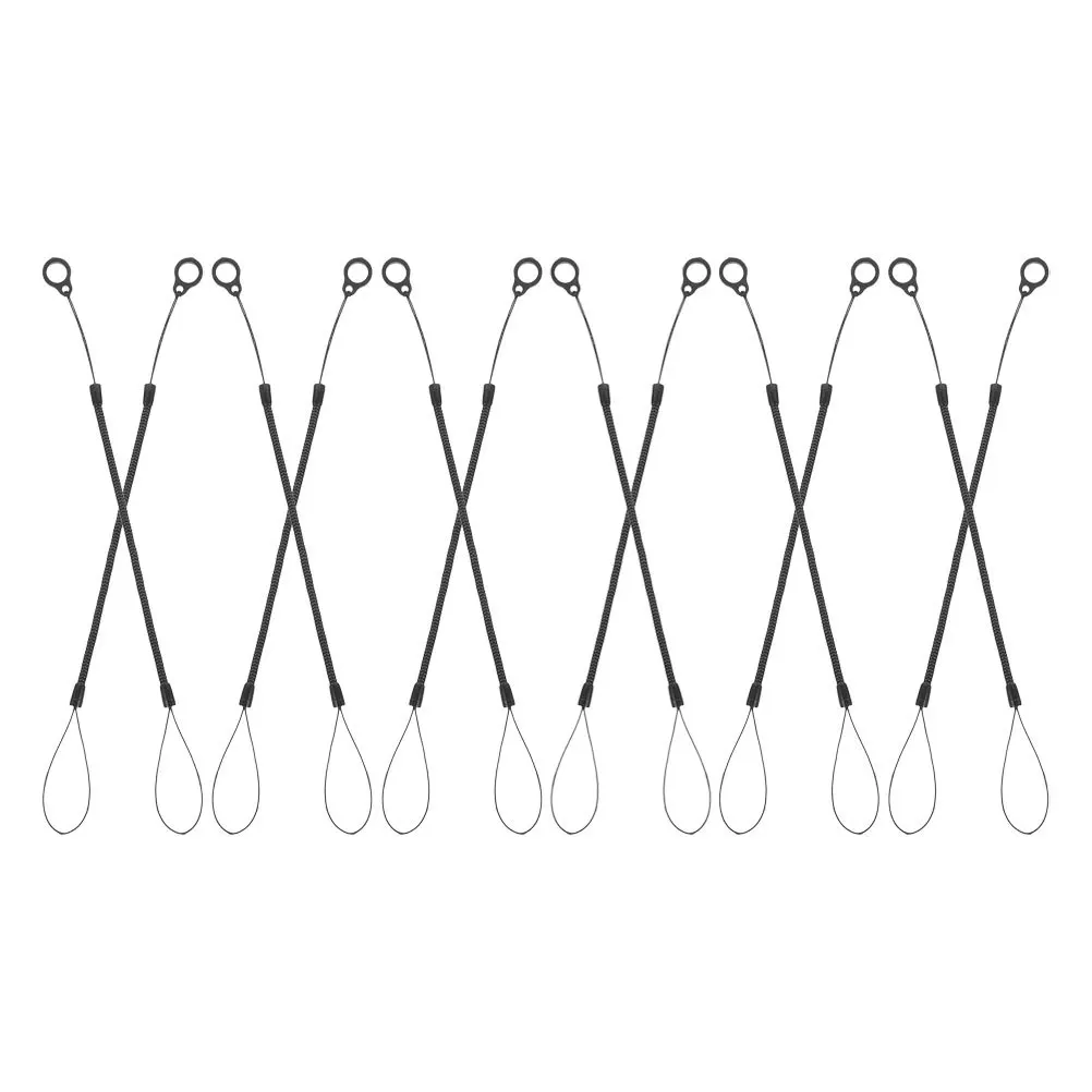 12 個のスプリングロープスタイラスペン用紛失防止弾性格納式ストラップホルダー鉛筆ツールコード電話テザー