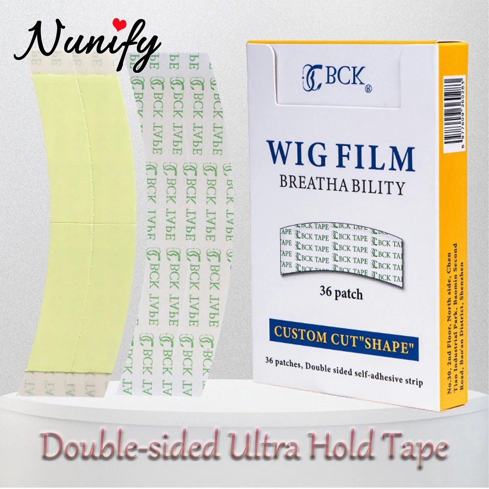 

Nunify Premium Hair Extension Tapes PU Material Wig Tape Toupee Tape For Hair Extension Seamless Wear 36Pcs Hair Adhesive Strips