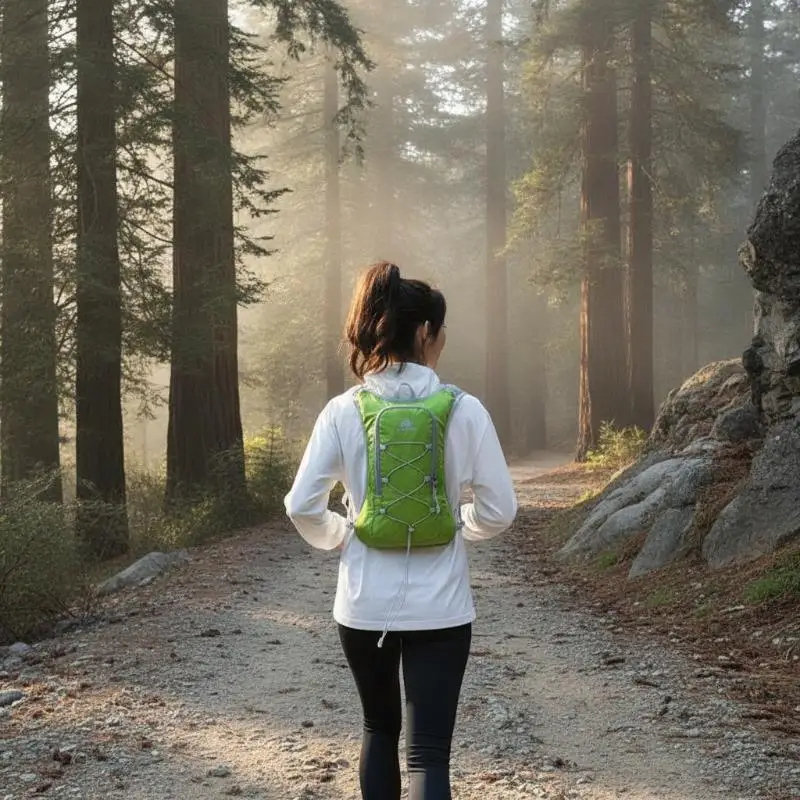 Running Hydration Vest Backpack Durable Tear Resistant Material for Outdoor Adventure Hiking Jogging Running