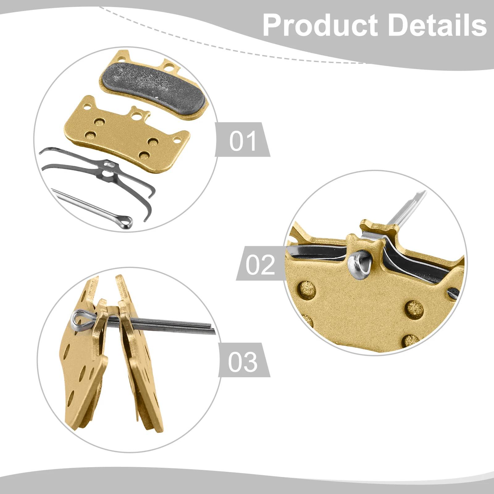 CURA4 Four Piston Compatible Mountain Bike Brake For pads Designed with a Copper Based Sintered Metal Composition