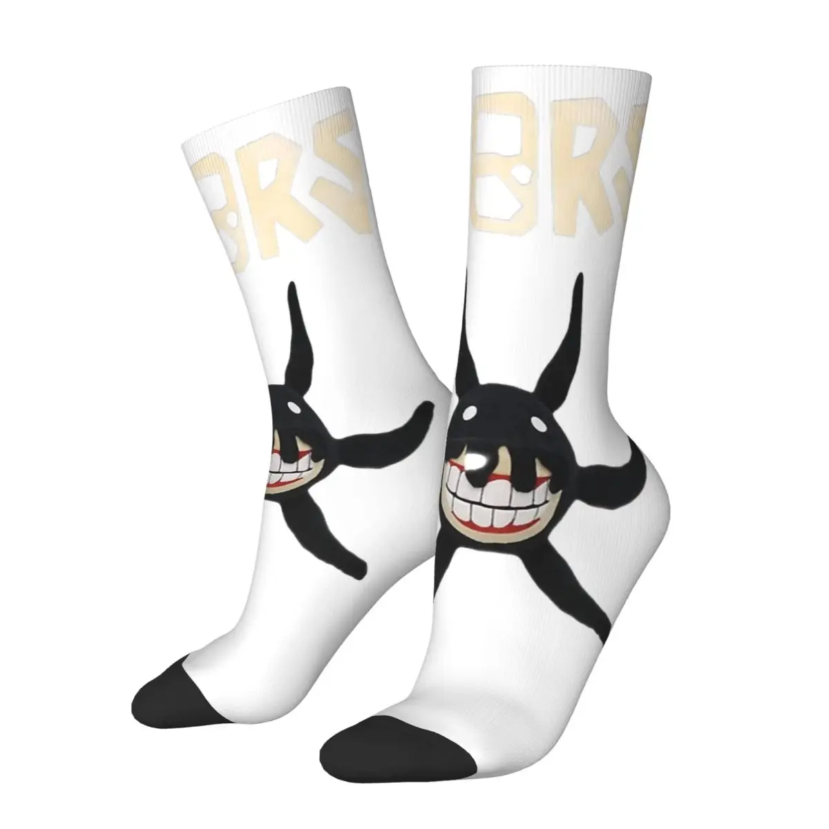 

Осенне-зимние мужские и женские игровые носки в стиле ретро Screech Monster Of Doors, нескользящие футбольные носки