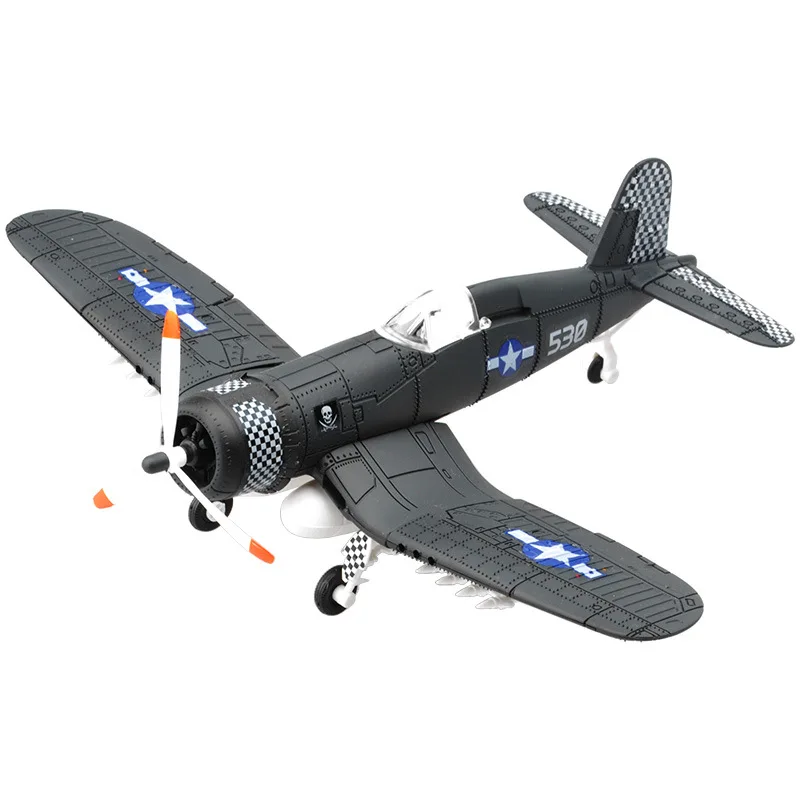 Scala 1:48 assemblare giocattoli modello di caccia set di strumenti di costruzione Flanker aereo da combattimento pressofuso a base di pirata F4U giocattoli fai da te A07