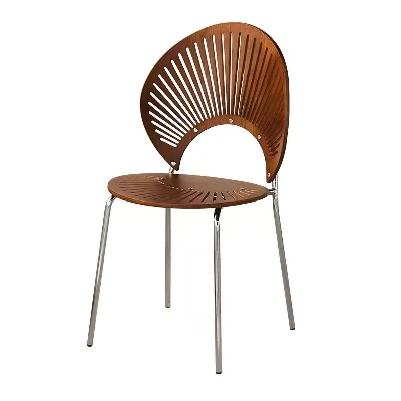 

Stool household simple backrest dining table chair Internet celebrity medieval tea table chair