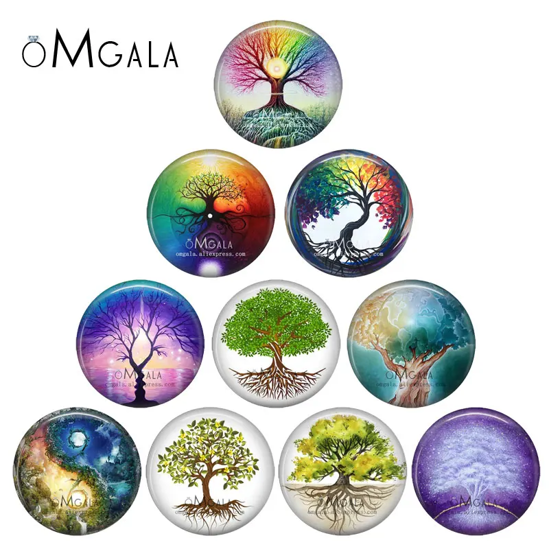 

Abstract Life of Tree Art Patterns 10pcs 10mm 12mm 14mm 20mm 25mm Handmade Photo Glass Cabochons DIY Making Accessories