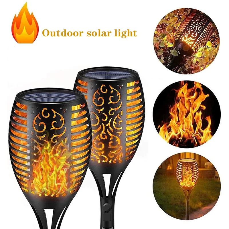 

Outdoor Solar Lights Flashing Dancing Flame Torches Solar Lighting Waterproof Lights Garden Decoration Landscape Lawn Path