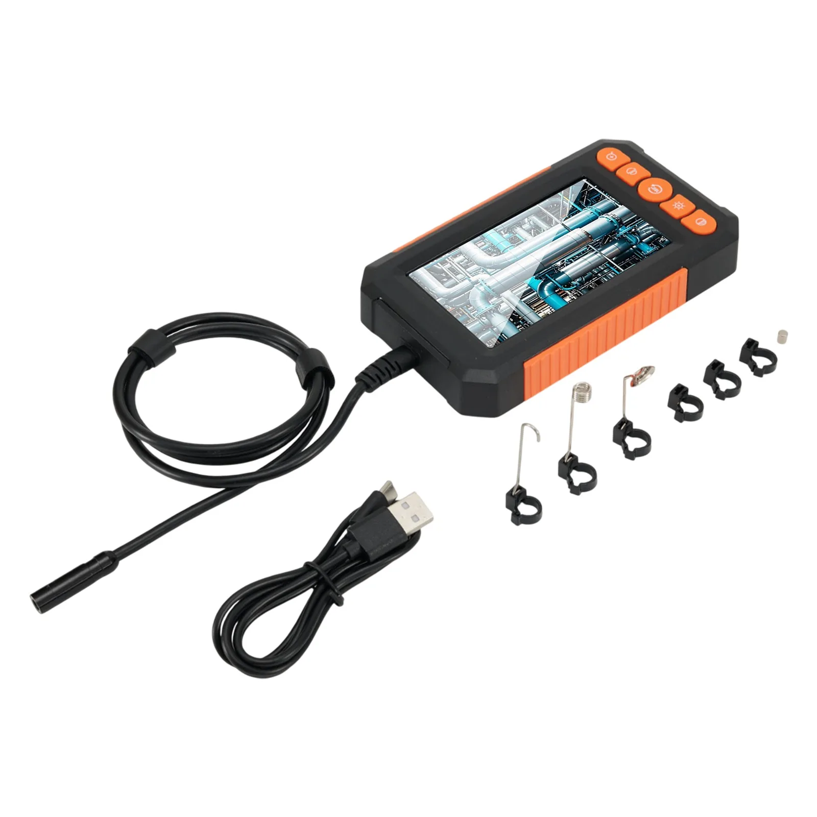 Borescope Inspection Tool Equipped with a Bright LCD Display Two Lenses for Enhanced Viewing Capabilities in Any Environment