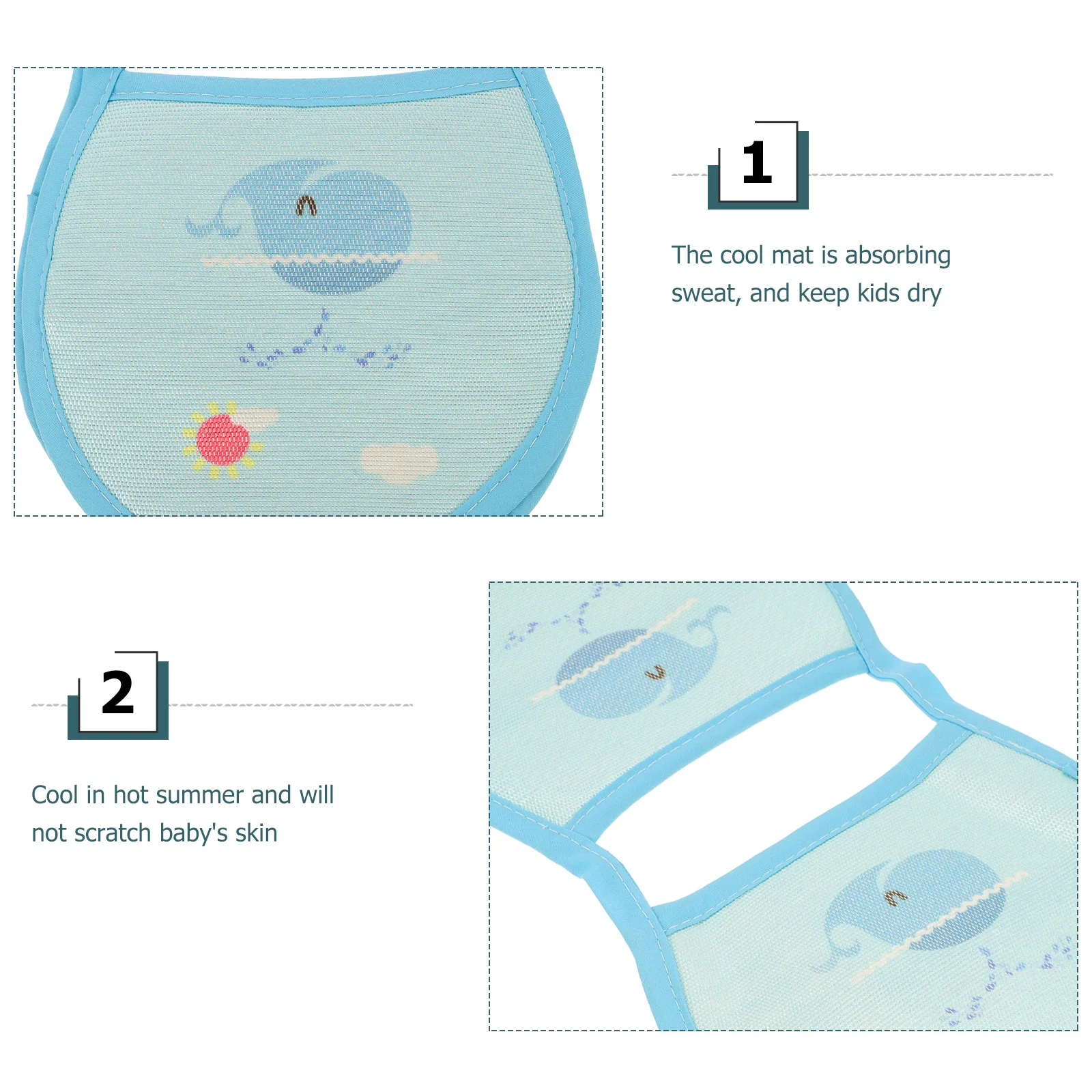 

Arm Cool Mat Baby Feeding Sleeping Care Nursing Cover Bamboo Fiber Breastfeeding Infant Pad Newborn