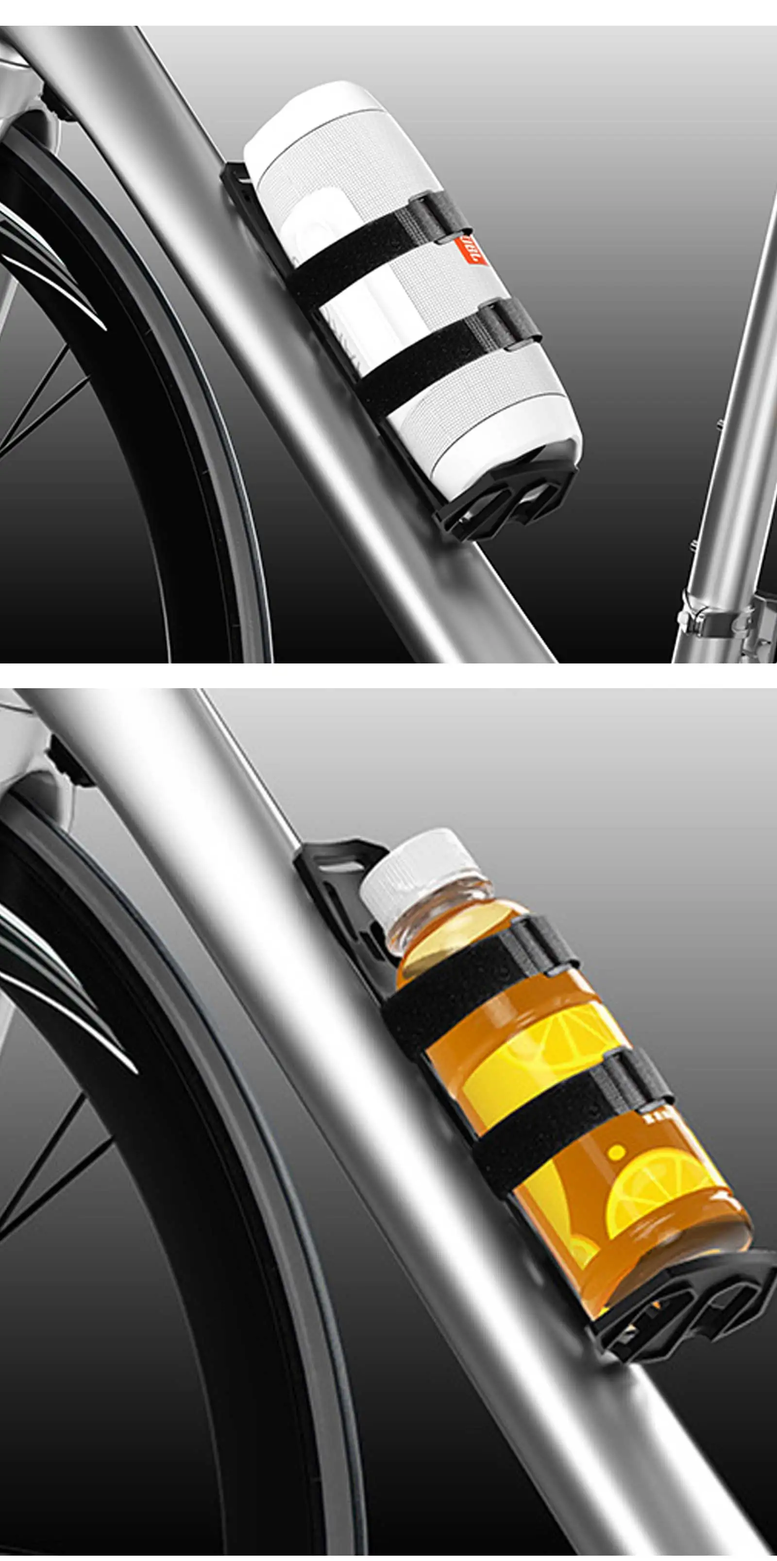 ENLEE Mountain Road Bike Taschenhalter Lnstall Multifunktions Fahrrad Audio Ständer Flasche Vorderradgabel Oberrohr Halter Fahrradtasche – Detail 12