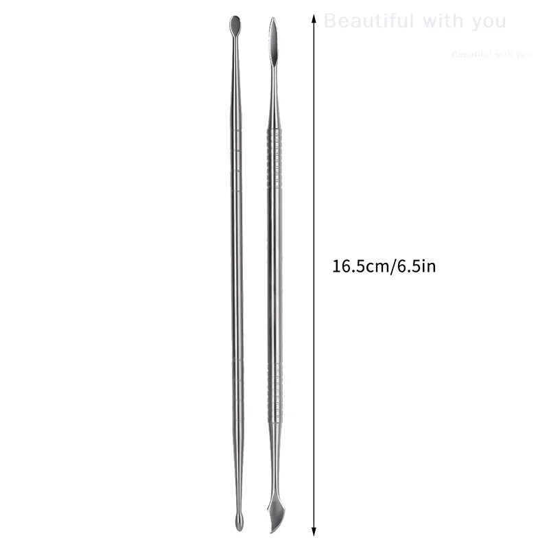 المعادن برأسين مسمار نحت قضيب تمديد الغراء إزالة عصا هلام إزالة ملعقة مسمار البولندية غمس أداة إزالة الصواميل #6