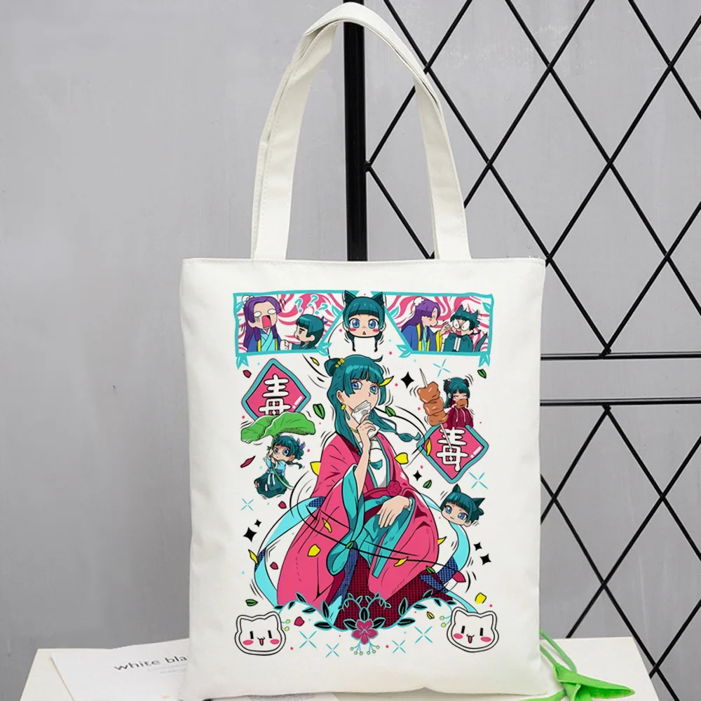 Apothecary Diaries Mao Mao Kusuriya No Hitorigoto tote bag bolsas de tela shoulder  einkaufstasche totebag canvas  woman
