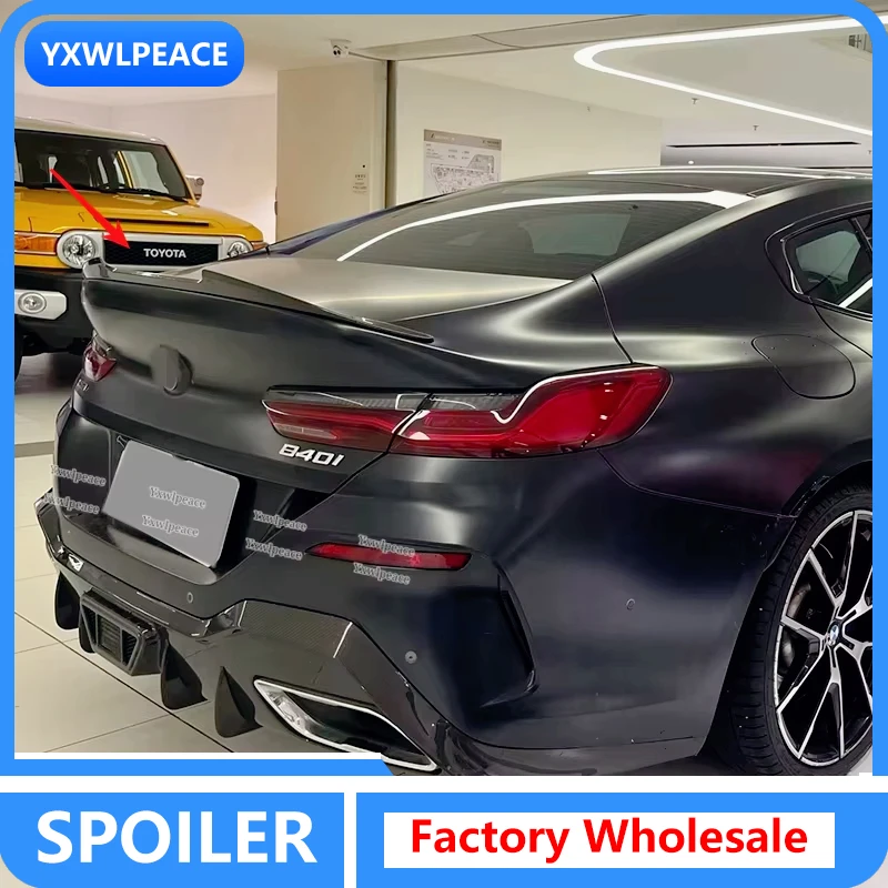 

V Style Real Carbon Fiber ABS Black G16 4 Door Sedan Rear Trunk Lid Spoiler Wing For BMW 8 Series G16 840i 850i F93 M8 2020-2023