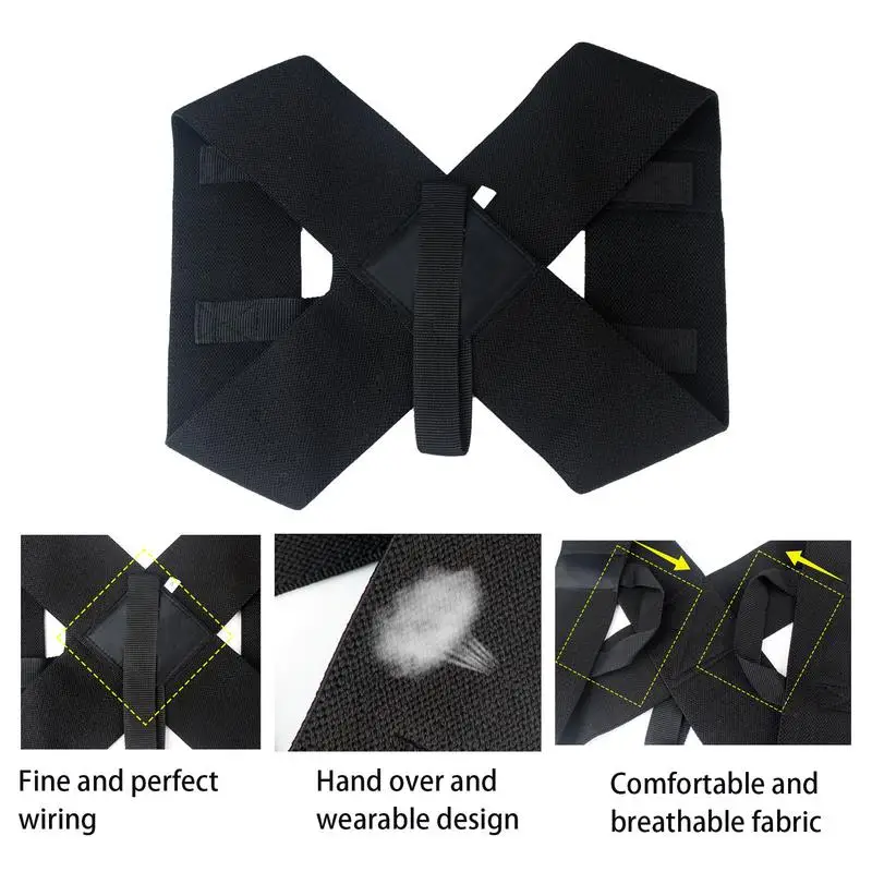 دعامة ظهر جيدة التهوية للرجال ، مصحح وضعية الجسم ، مستقيم الظهر ، دعامة الكتف العلوية