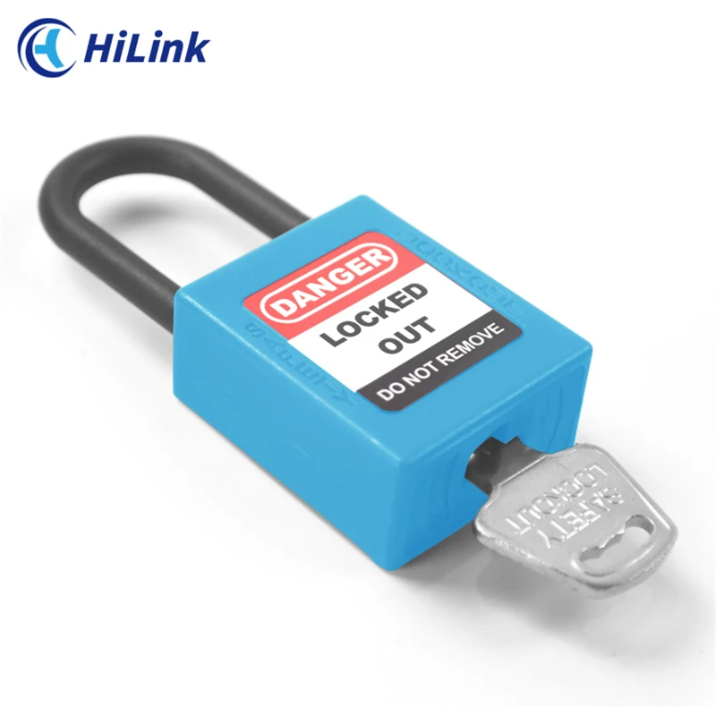 LOTO Manufacturer For Industrial Equipment Lockout Tool,Different Colors Custom 38mm Plastic Shackle Safety Padlock