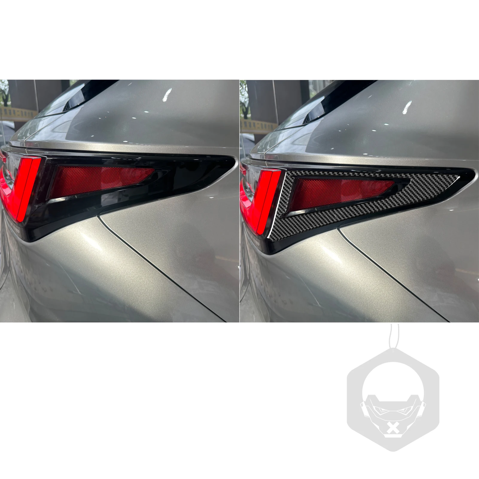 For Lexus NX 250 300 350H 2022-2024 Real Carbon Fiber Sticker Rear Turning Light Side Panel Car Exterior decorative Accessories