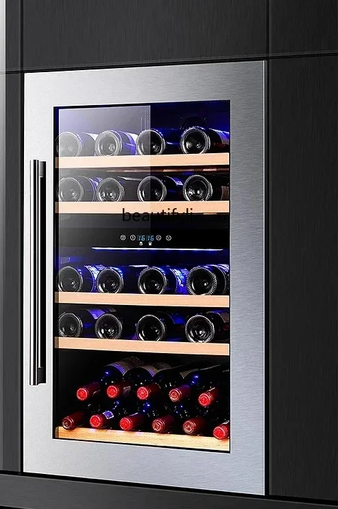 Z189   Professional embedded wine cabinet refrigerated ice bar household small refrigerator constant temperature wine cabinet