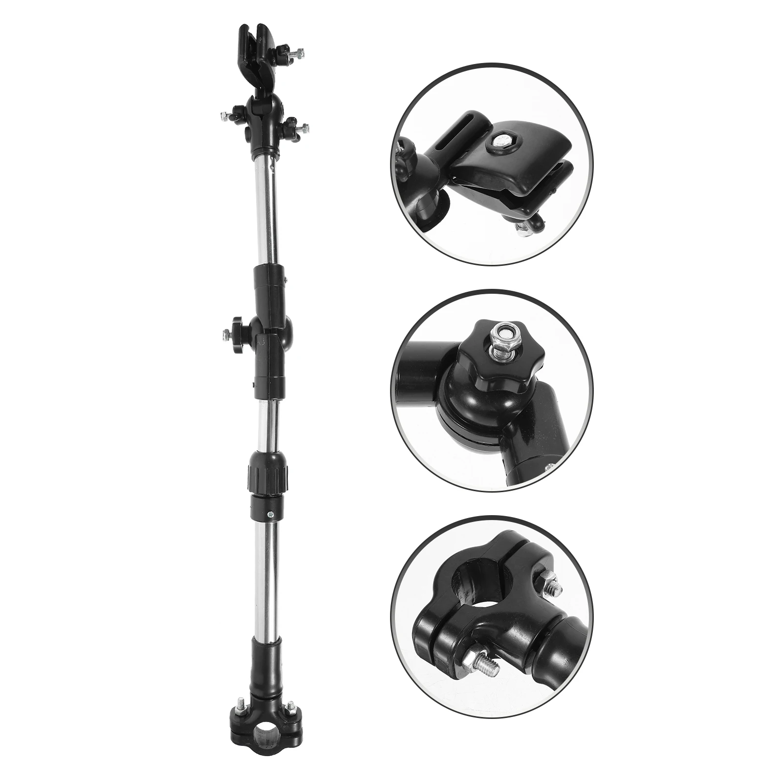 

Adjustable Foldable Bike Umbrella Holder Sturdy Bar Connector Retractable Bracket For Wheelchair Stroller Scooter Deck Chair