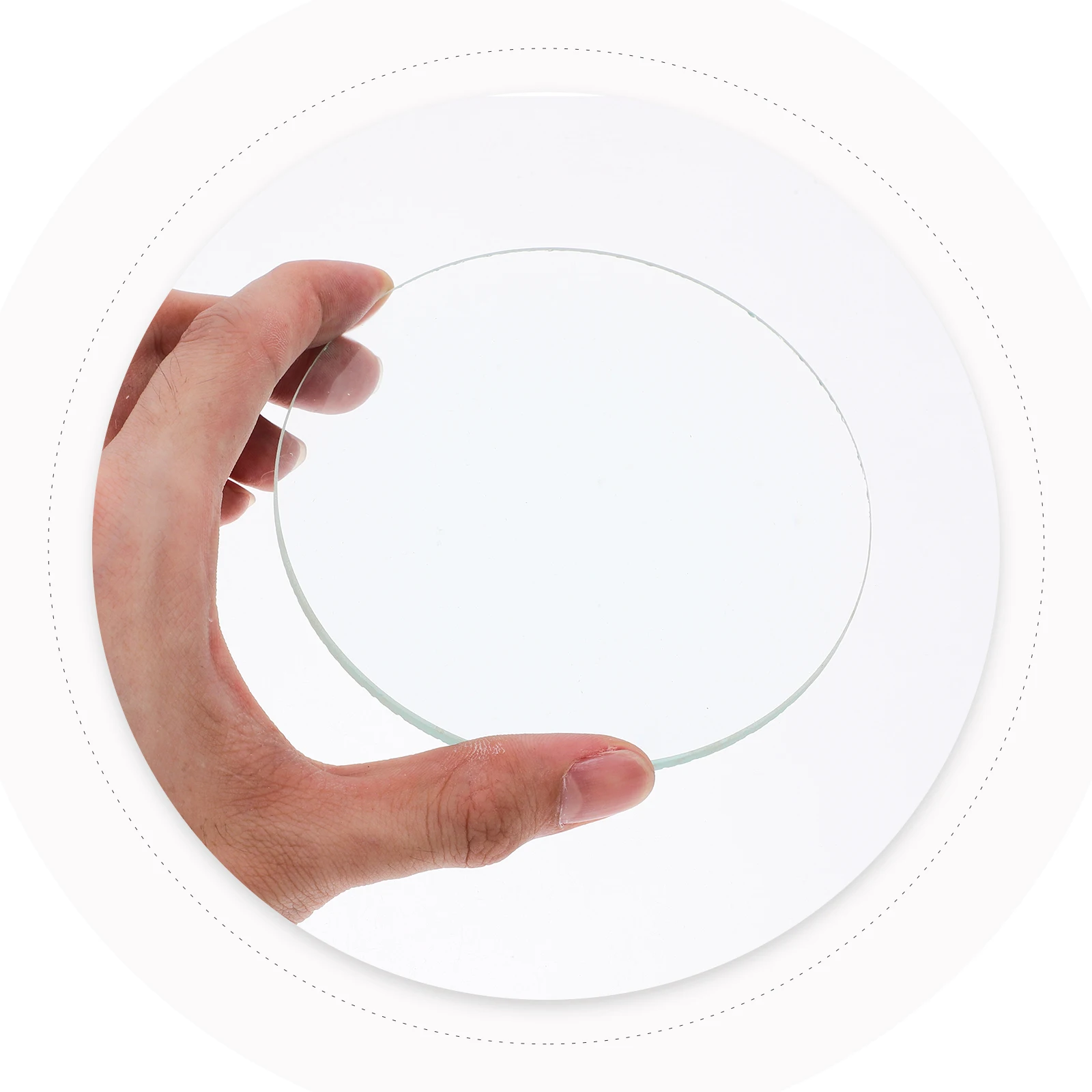 Physics Classroom Clear Convex Magnifying Optical Lens For Science Experiments Biconvex Glass Lens Small Size Spot Light