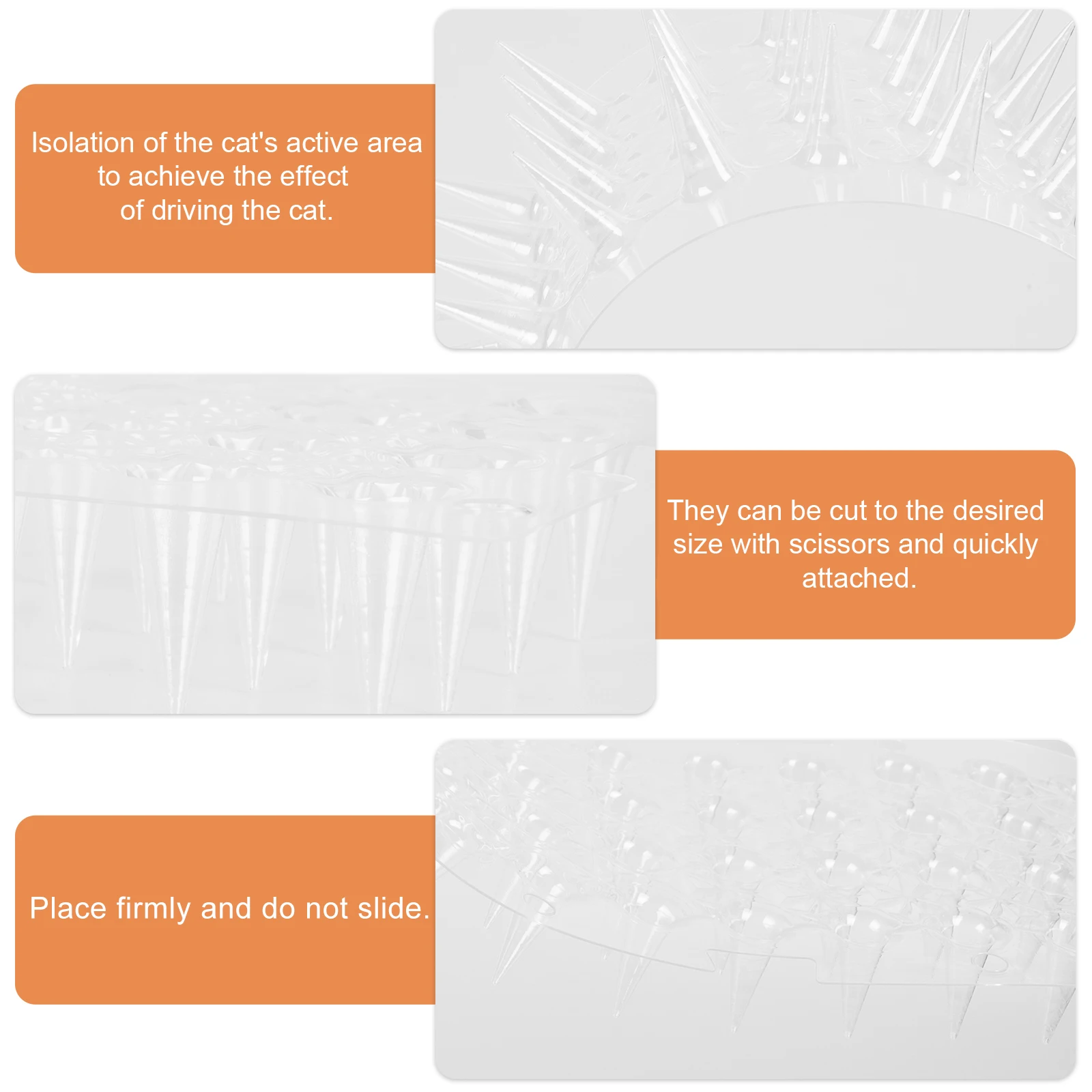 

10 Pcs Cat Thorn Mats Deterrent Pet Supplies Furniture Protector Adjustable Cat Scat Mat Size Scat Mat Outdoor Tools