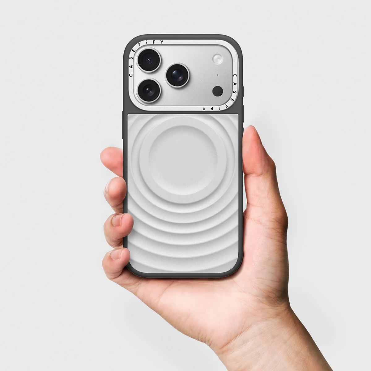 CASETiFY Metal Ripple Magnetic Phone Case for IPhone 17 Pro Max 17 Pro Wireless Charging with Camera Button Anti-fall Cover view 5