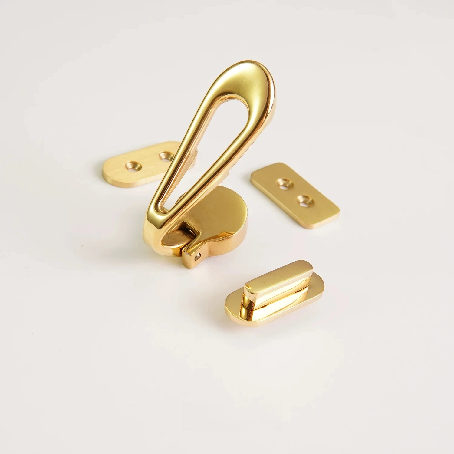DIY handmade leather goods, bags, hardware accessories, stainless steel teardrop-shaped locks, small locks