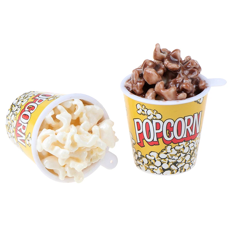 1Pc 1:6 Poppenhuis Miniatuur Een Emmer Popcorn Speelgoed Doen Alsof Spelen Keuken Speelgoed