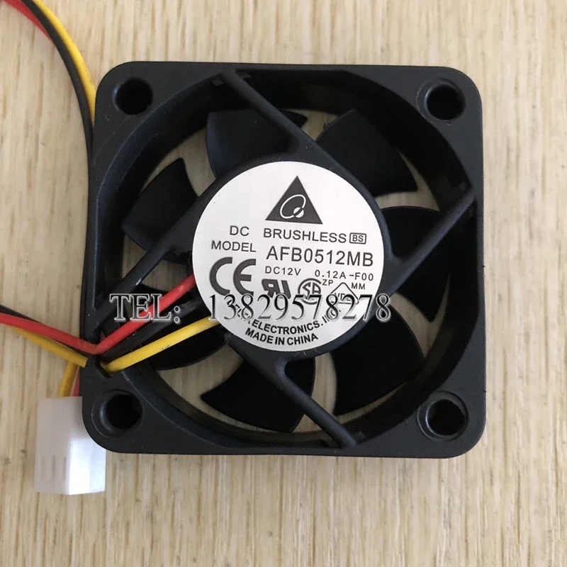 

Delta Electronics AFB0512MB F00 DC 12V 0.12A 50x50x15mm 3-Wire Server Cooling Fan