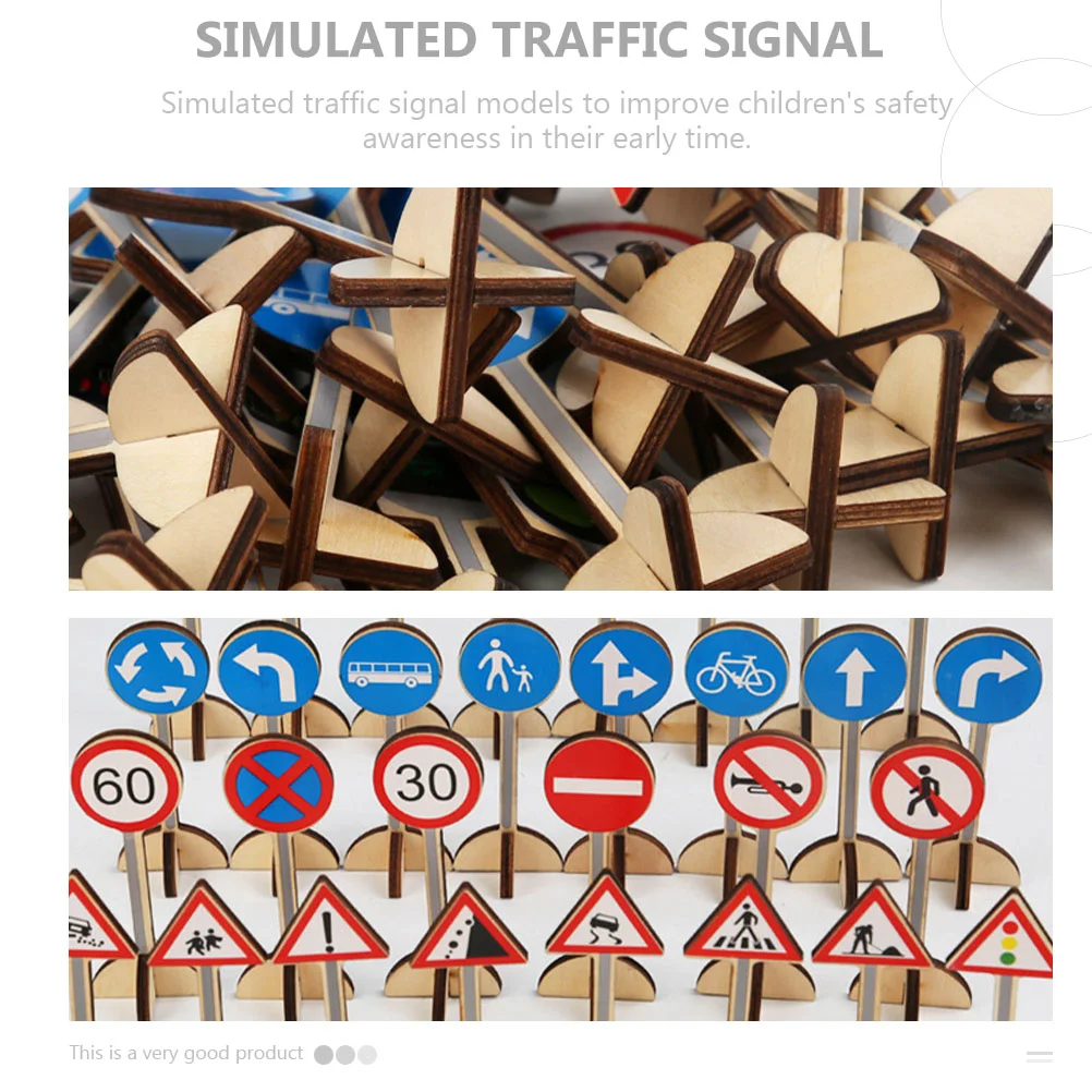 لعبة ألغاز إشارة المرور للأطفال، ألعاب سيارات للأطفال، علامات طريق خشبية معرفية يمكنك صنعها بنفسك