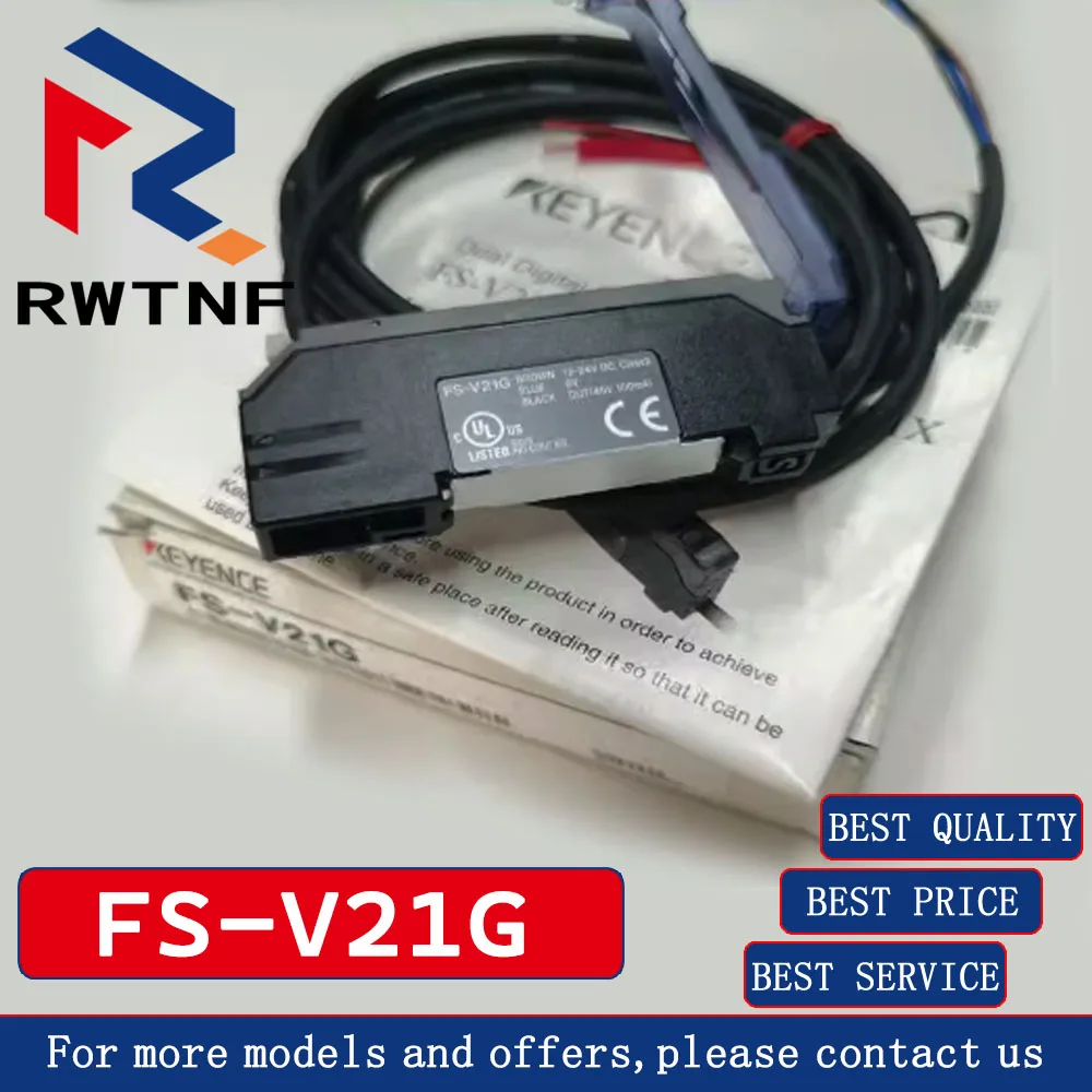 FS-V21G 100% Asli Dalam Stok KEYENCE Sensor Amplifier Tampilan Digital Ganda Sumber Cahaya Hijau,, Baru Asli