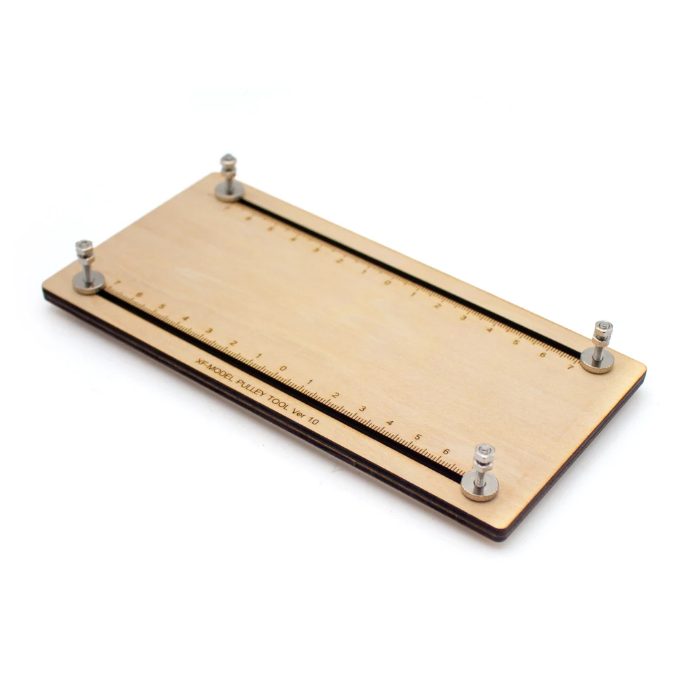 DIY Ship Model Pulley Fixture Tool – Single/Double/Triple Block Holder with Scale & Quick Clamp