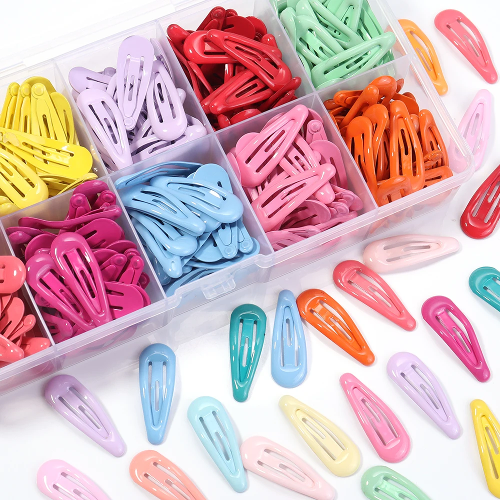 30pcs/lot Colorful BB Hair Clips Y2K Cute Mini Metal Hair Pins Clips Snap Barrettes For Girls Headdress Hair Accessories