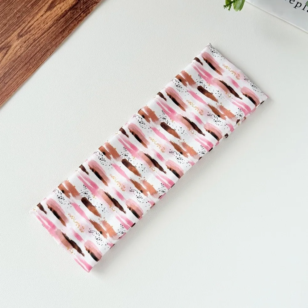 New High Elasticity Leopard Print Headband Sweat Absorbing Wide-brimmed Yoga Headband Breathable Wide Brim Headband Sports