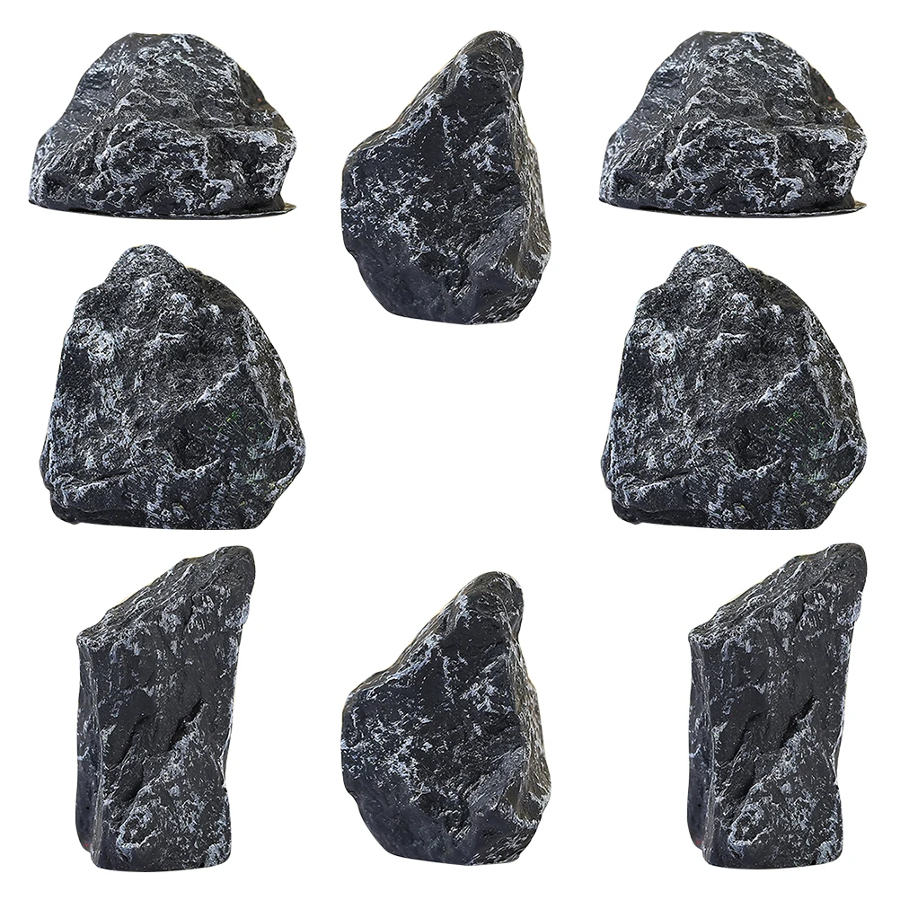 

8pcs Aquarium Rockery Stone Fish Tank Decor Sturdy Non-Fading Compact Design For Salt Fresh Water Garden Statue Sculpture Stone