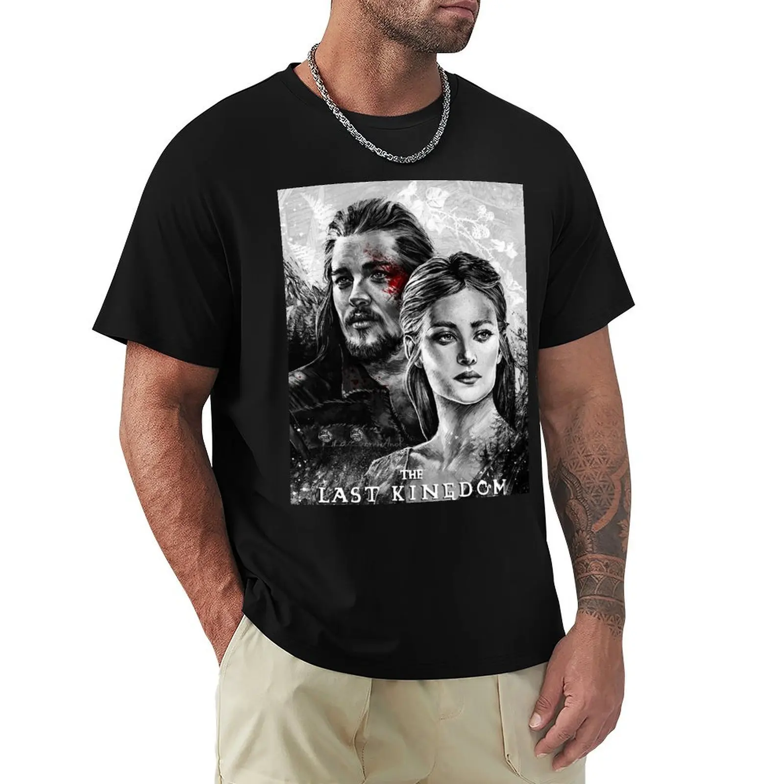 Uhtred and ?thelfl?d T-Shirt Casual Graphic Print Tee