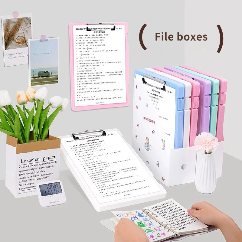 Multi-functional Durable File Folder Desktop Test Paper Organizer Office Document Board Folder Writing Board Office Supplies