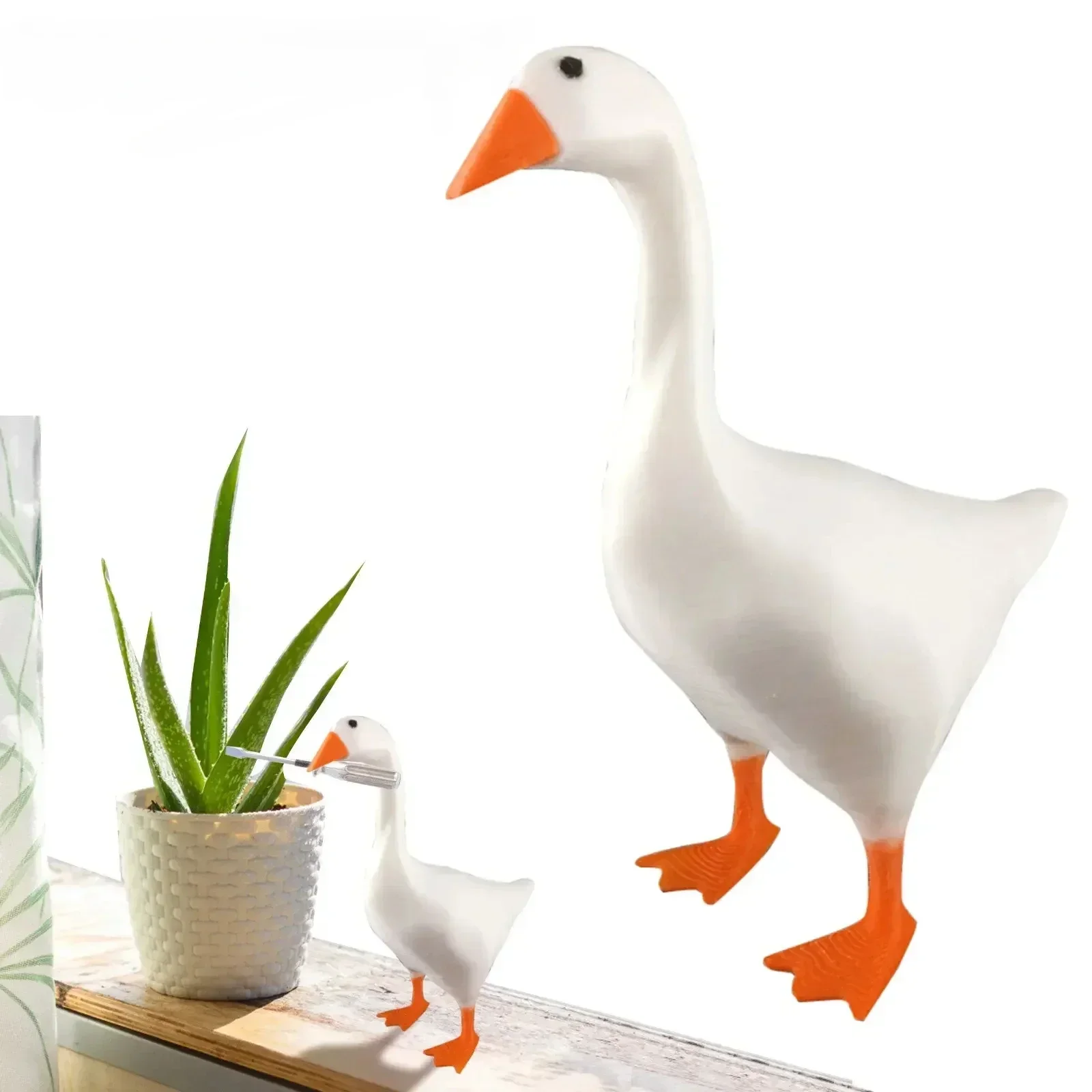 

Magnetic Key Holder Holding Duck Cute Goose Storage Rack Home Decoration Creative Call Scissors Luxury Decor