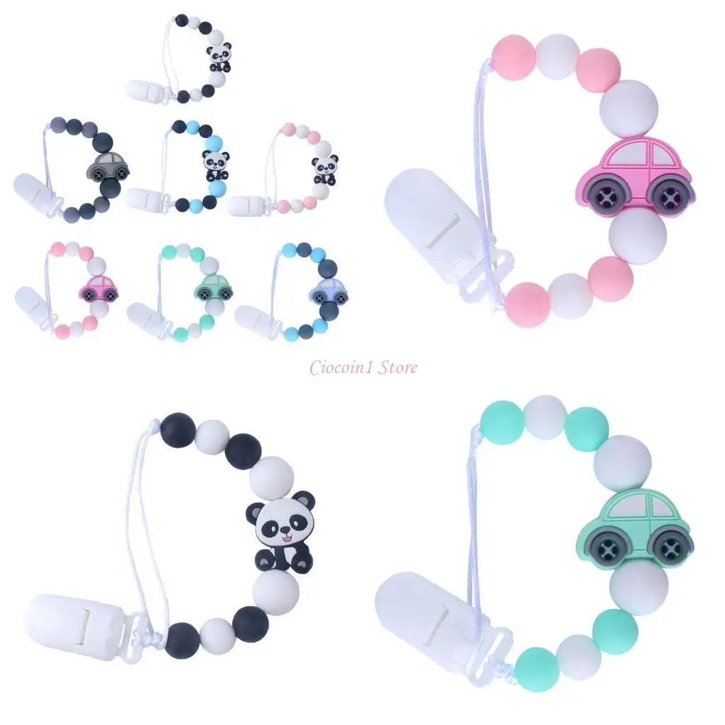 

Y1UB DIY PANDA CAR BABY PACIFIER CLIP CLIP CLEAS