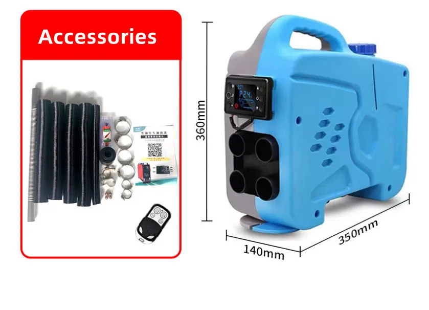 سخان ركن ديزل الكل في واحد - 12 فولت/24 فولت للشاحنات والقوارب والقوافل والسيارات
