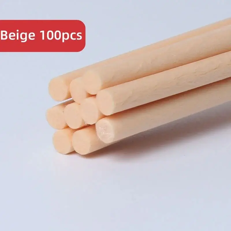 Fiber Reed Diffuser Sticks 100pcs 3mm 8inch Fragrance Refill Sticks for Home Office Bedroom
