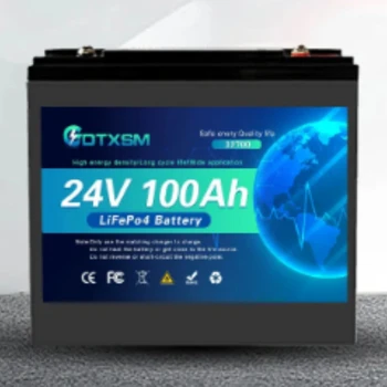 Nowy akumulator LiFePO4 32700 12V 100Ah, wielokrotnego ładowania, o zwiększonej żywotności, do zastosowań solarnych, kamperów i łodzi.