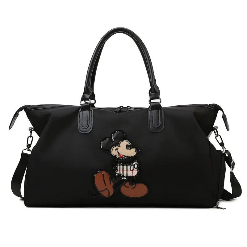 New Disney fashion travel bag waterproof sequined Mickey Mouse Crossbody Bags portable large capacity shoulder bag