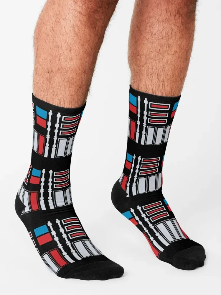 Calcetines de cuerpo oscuro para hombre y mujer, medias de marca de diseñador retro