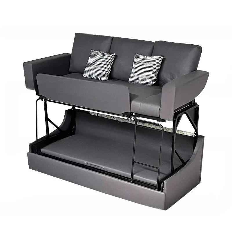Foldable sofa bed Multifunctional bunk bed Fabric double layer