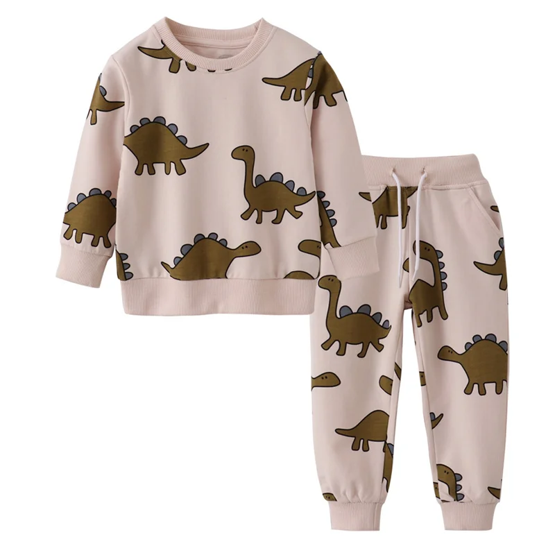 

Jumping Meters 2-7T Dinosaurs New Arrival Autumn Winter Boys Clothing Sets Cotton Long Sleeve Children's Outfits Hot Selling