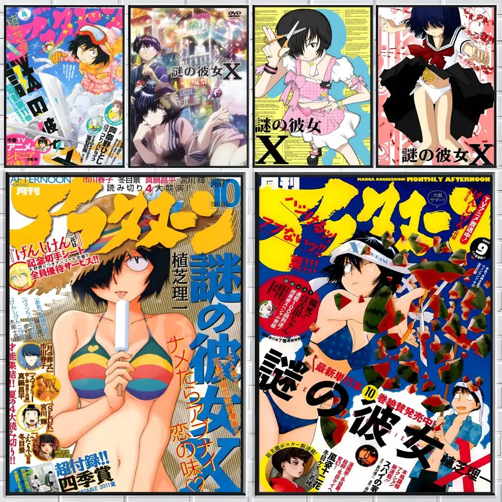 Póster clásico N-Nazo no Kanojo X, impresiones artísticas para pared, ideales para salas de estar, dormitorios y el hogar.