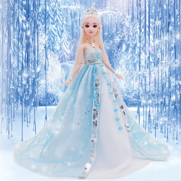 30cm Beautiful Girl Princess Wedding Doll Movable Joints Fashion Dress Up Girls Play House Toys Children Birthday Gift