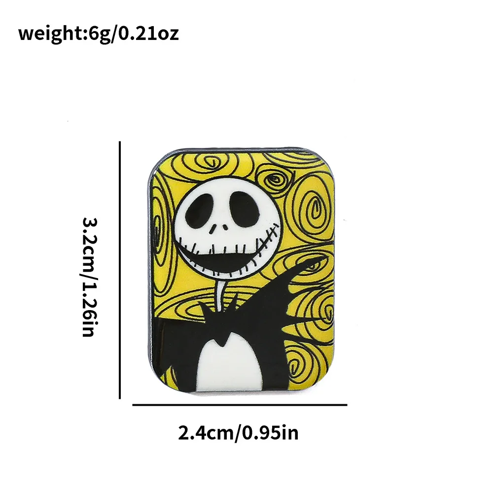 Jack Skeleton Enamel Pin Cute Nightmare Before Christmas Badge Decorative Backpack Clothes Lapel Brooch Jewelry Accessories