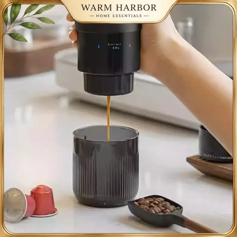 Timemore × Nuttii Portable Capsule Espresso Machine Wireless Travel Coffee Maker Outdoor Espresso Extractor Compact Coffee Tool