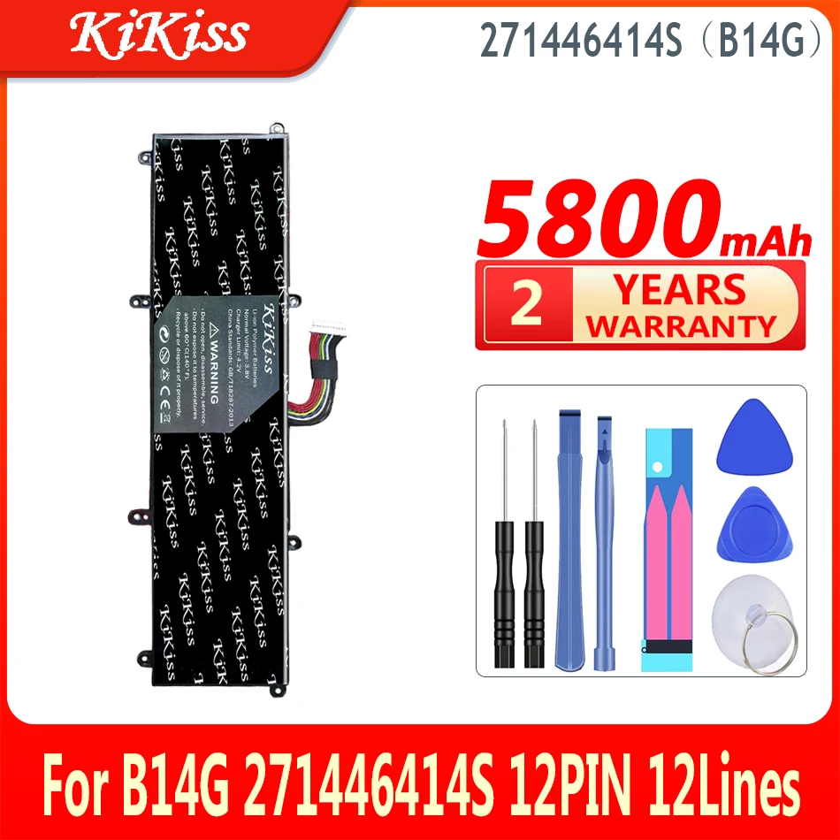 5800mAh KiKiss Battery For B14G 271446414S 12PIN 12Lines Laptop Batteries